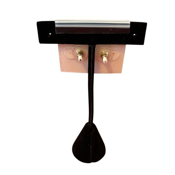 Francesca's Multicolor Pave Crystals Hamsa Earrings - Picture 4 of 6